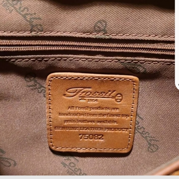 Authentic FOSSIL  Leather Double sided crossbody bag - Picture 10 of 13
